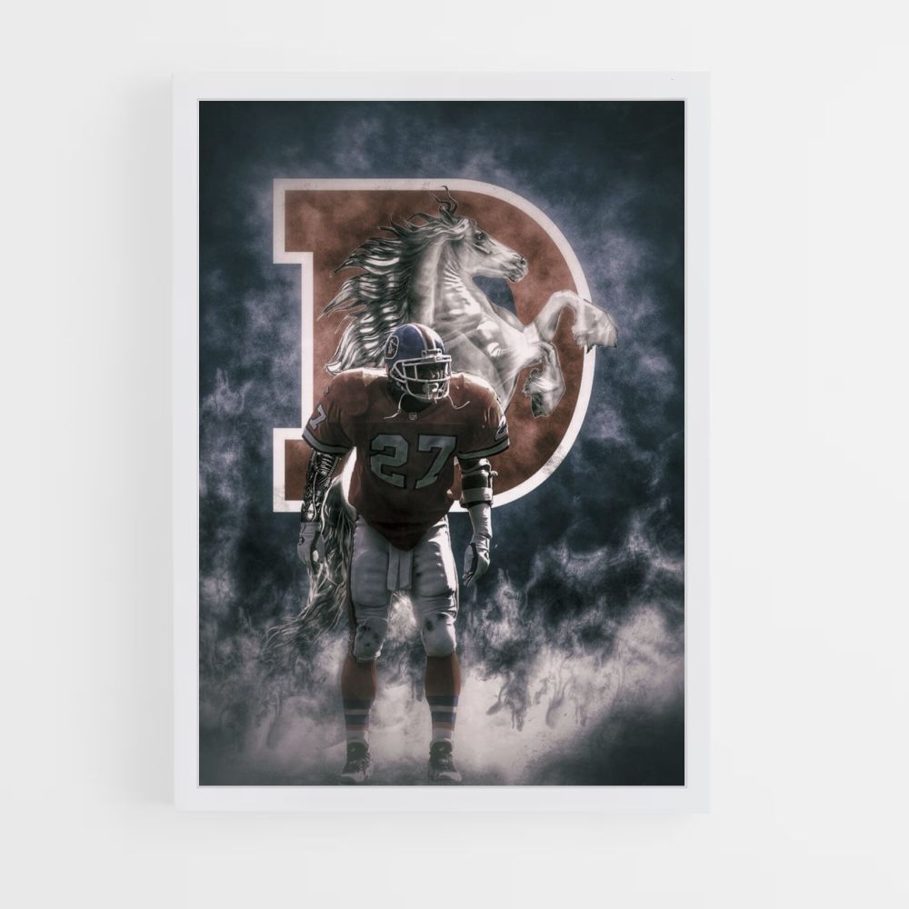 Denver Broncos Horse Poster