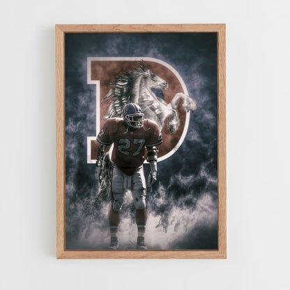 Denver Broncos Horse Poster