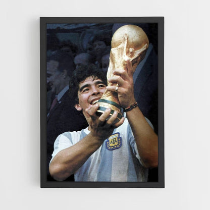 Diego Maradona Victory Poster