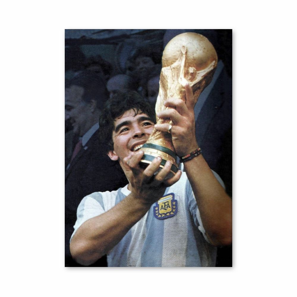 Diego Maradona Victory Poster