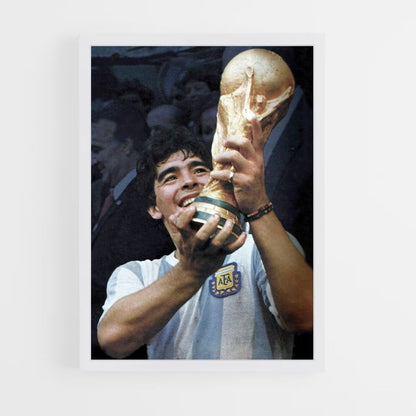 Diego Maradona Victory Poster