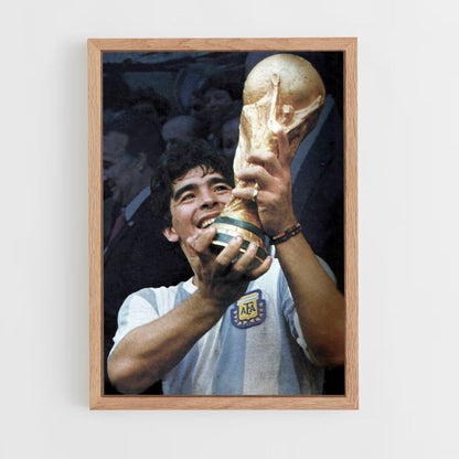 Diego Maradona Victory Poster