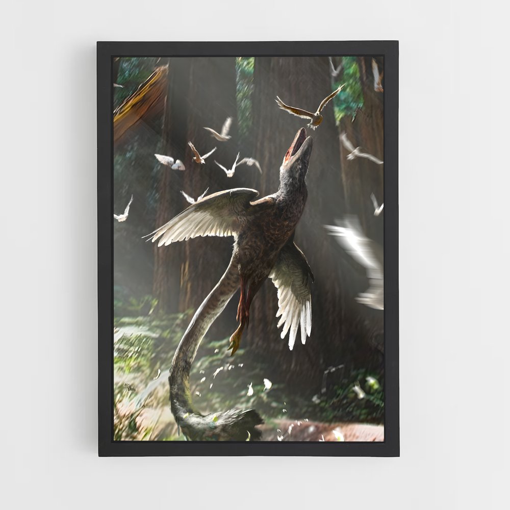 dinosaur-6 cadre Noir