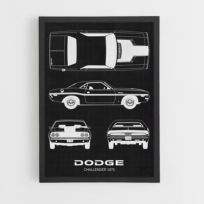 dodge-1 cadre Noir