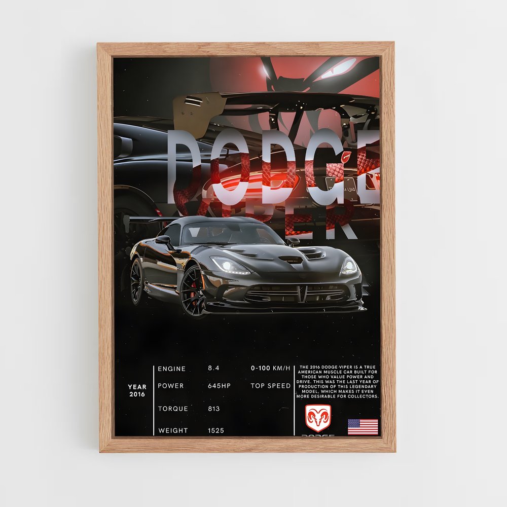 dodge-7 cadre Bois clair
