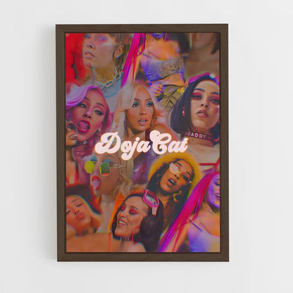 doja-cat-1 cadre Bois foncé