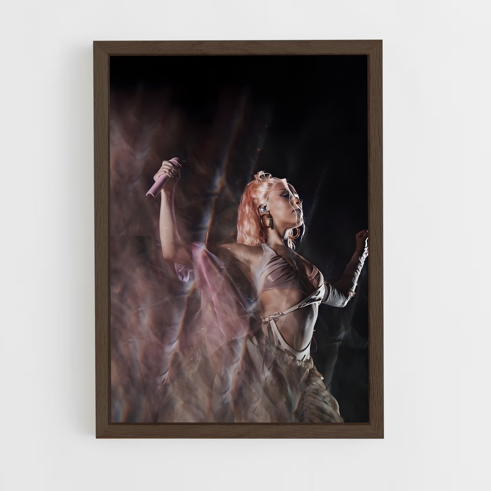 doja-cat-5 cadre Bois foncé
