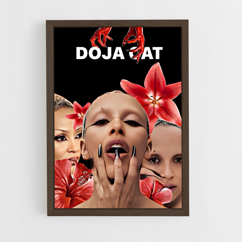 doja-cat-6 cadre Bois foncé