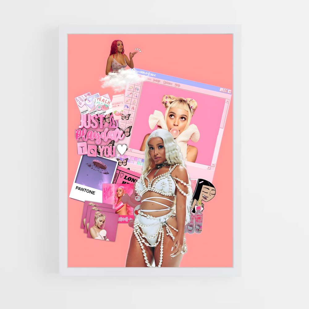 doja-cat-7 cadre Blanc