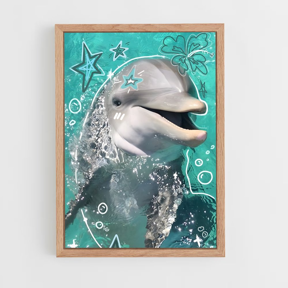 dolphin-1 cadre Bois clair