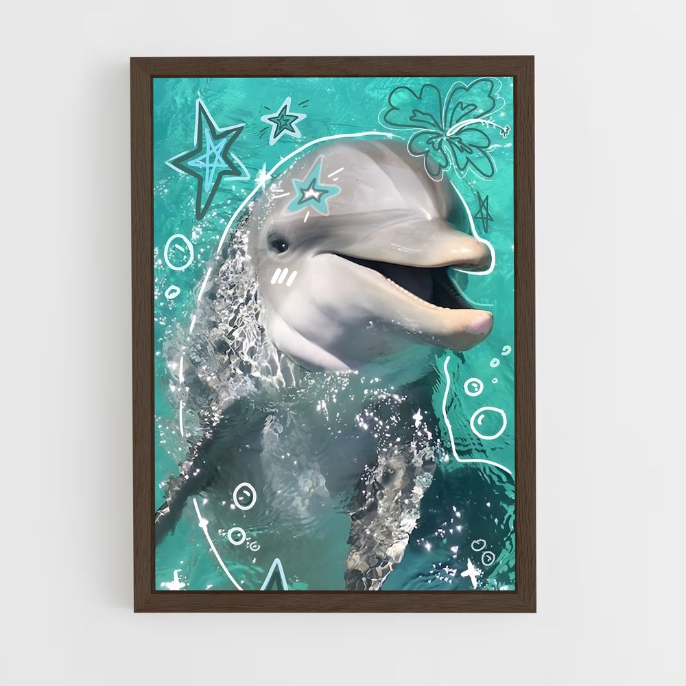 dolphin-1 cadre Bois foncé