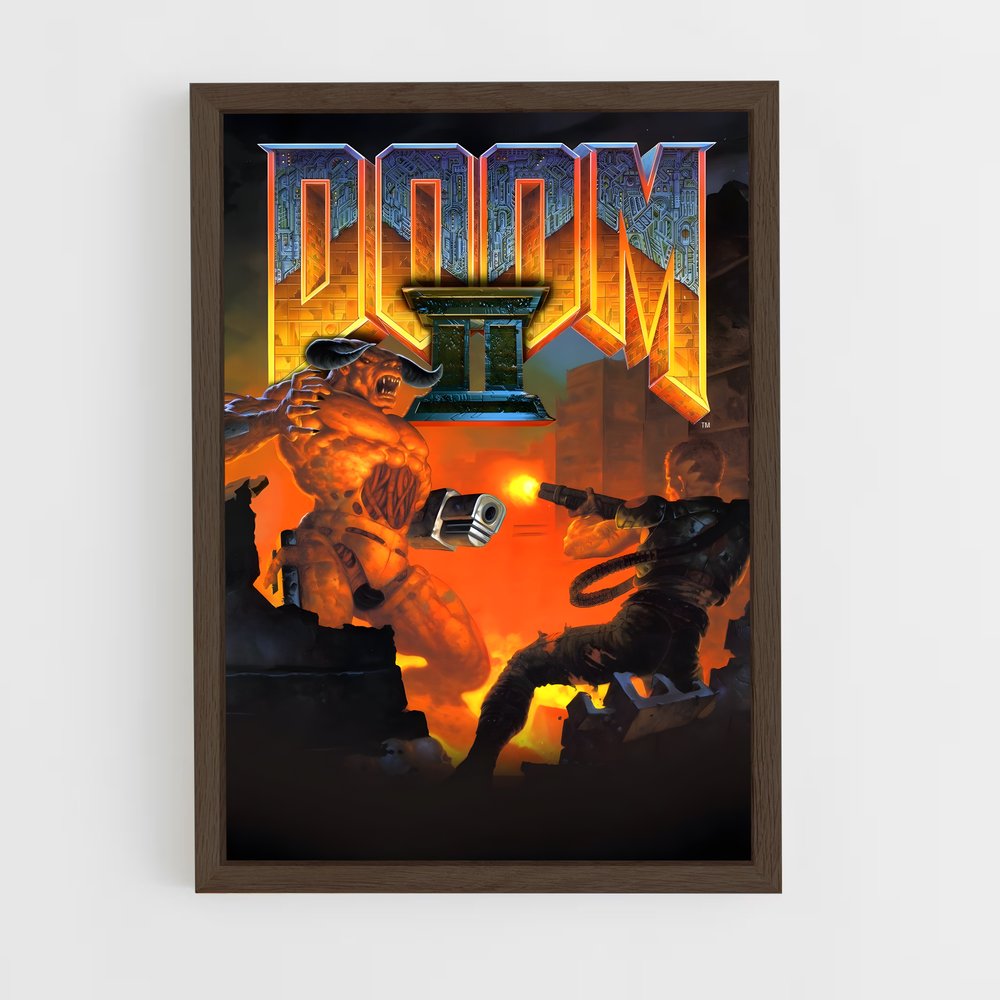doom-10 cadre Bois foncé
