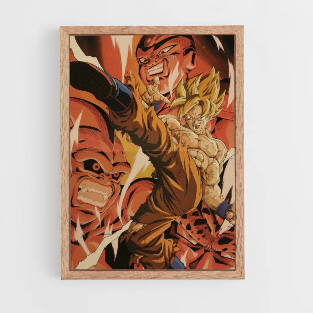 Poster Goku vs Frieza vs Boo: 1993 Edition