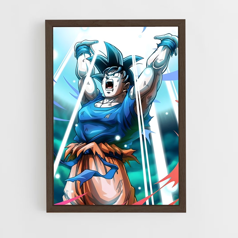 dragon-ball-18 cadre Bois foncé