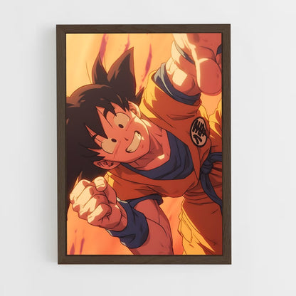 dragon-ball-21 cadre Bois foncé