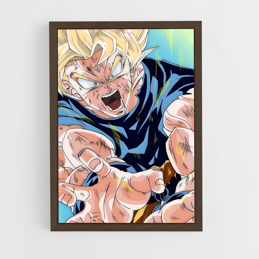 dragon-ball-23 cadre Bois foncé