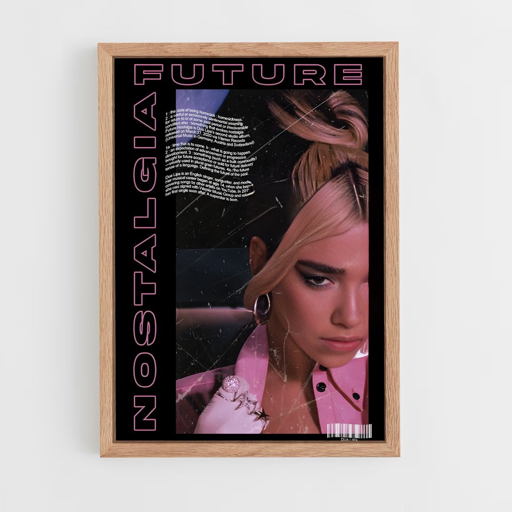 dua-lipa-1 cadre Bois clair
