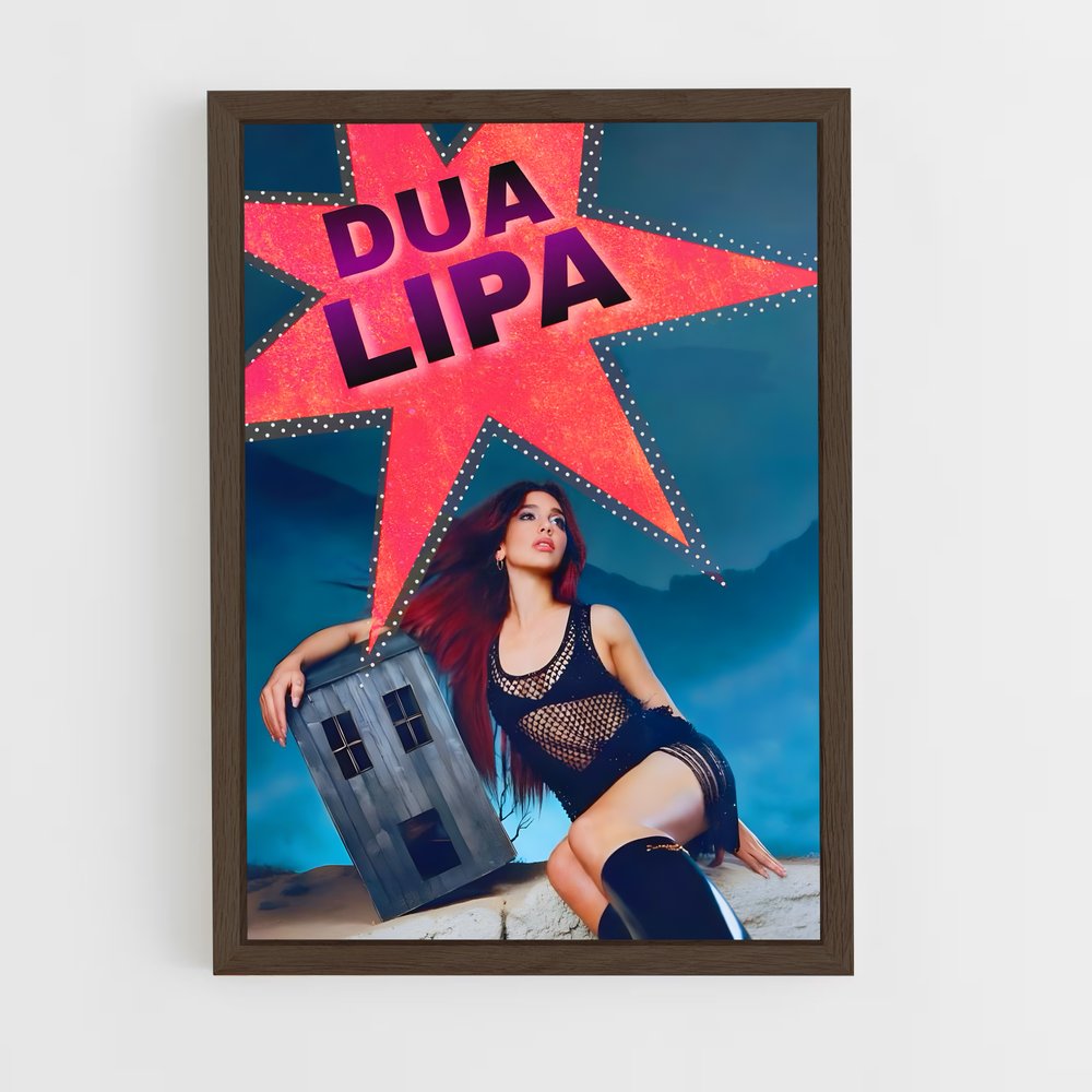 dua-lipa-6 cadre Bois foncé