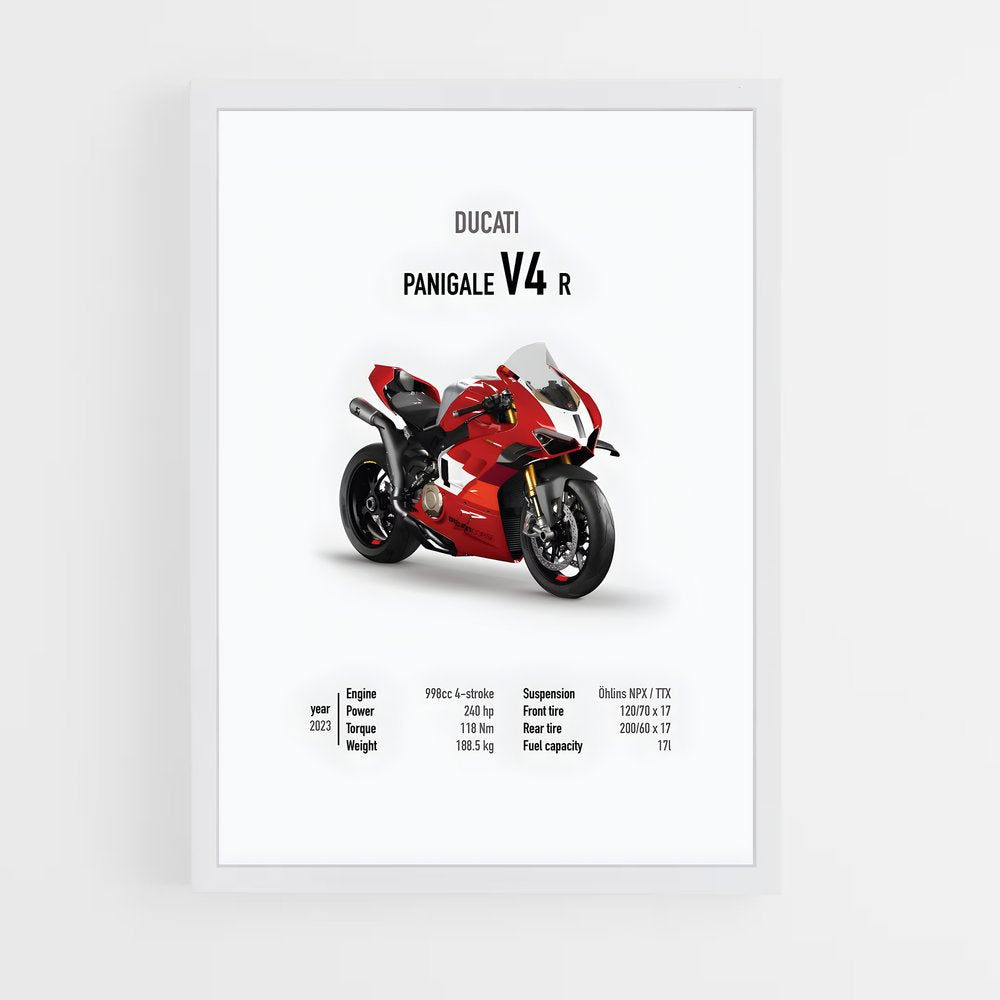 ducati-12 cadre Blanc