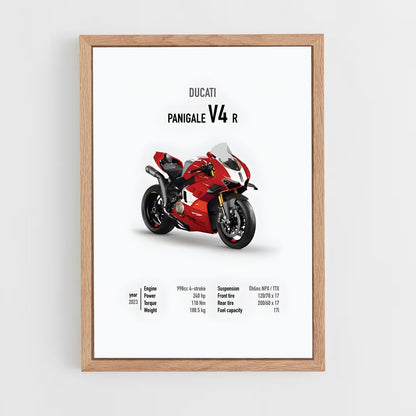 ducati-12 cadre Bois clair