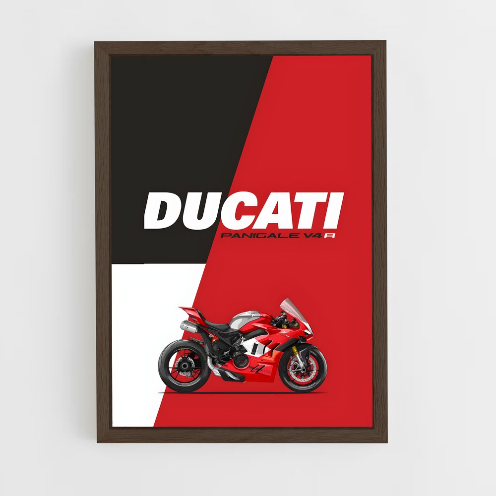 ducati-6 cadre Bois foncé