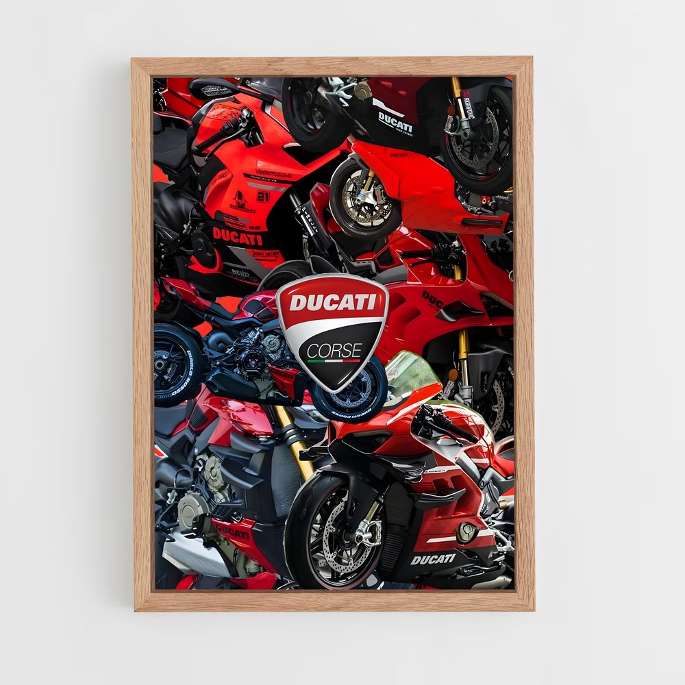ducati-7 cadre Bois clair