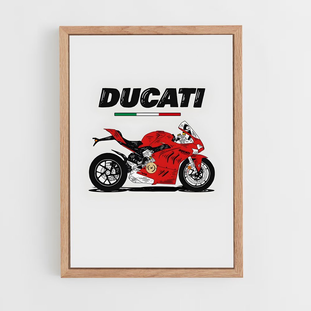 ducati-9 cadre Bois clair
