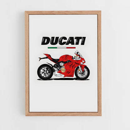 ducati-9 cadre Bois clair