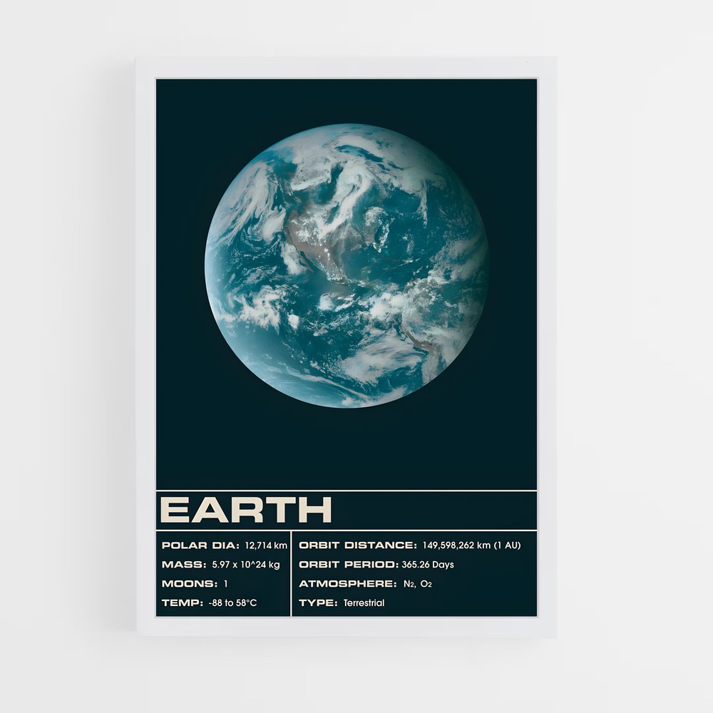 earth-1 cadre Blanc
