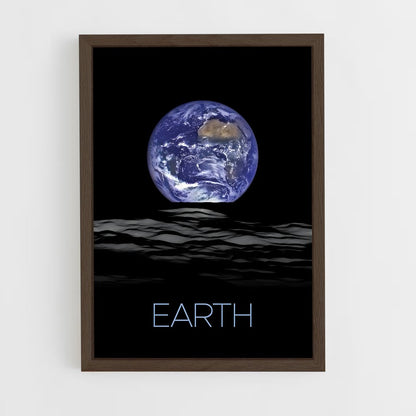 earth-8 cadre Bois foncé
