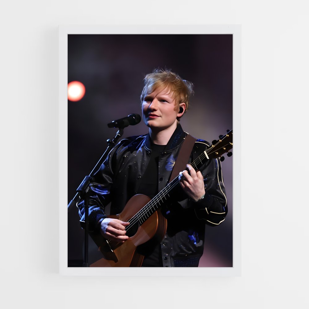 ed-sheeran-1 cadre Blanc