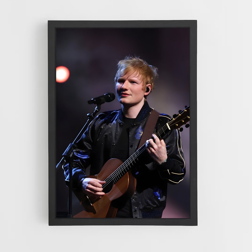 ed-sheeran-1 cadre Noir