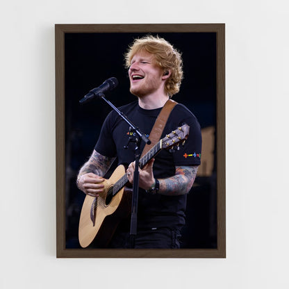 ed-sheeran-4 cadre Bois foncé