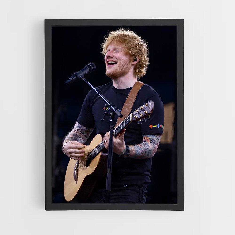ed-sheeran-4 cadre Noir