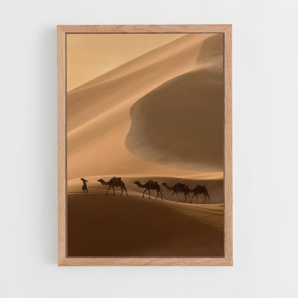 Desert Camels Poster