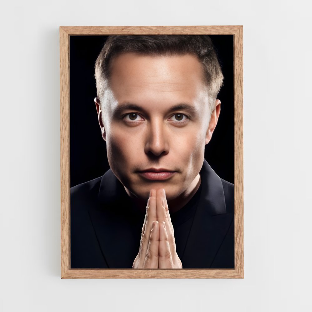 elon-musk-1 cadre Bois clair