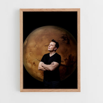 elon-musk-2 cadre Bois clair