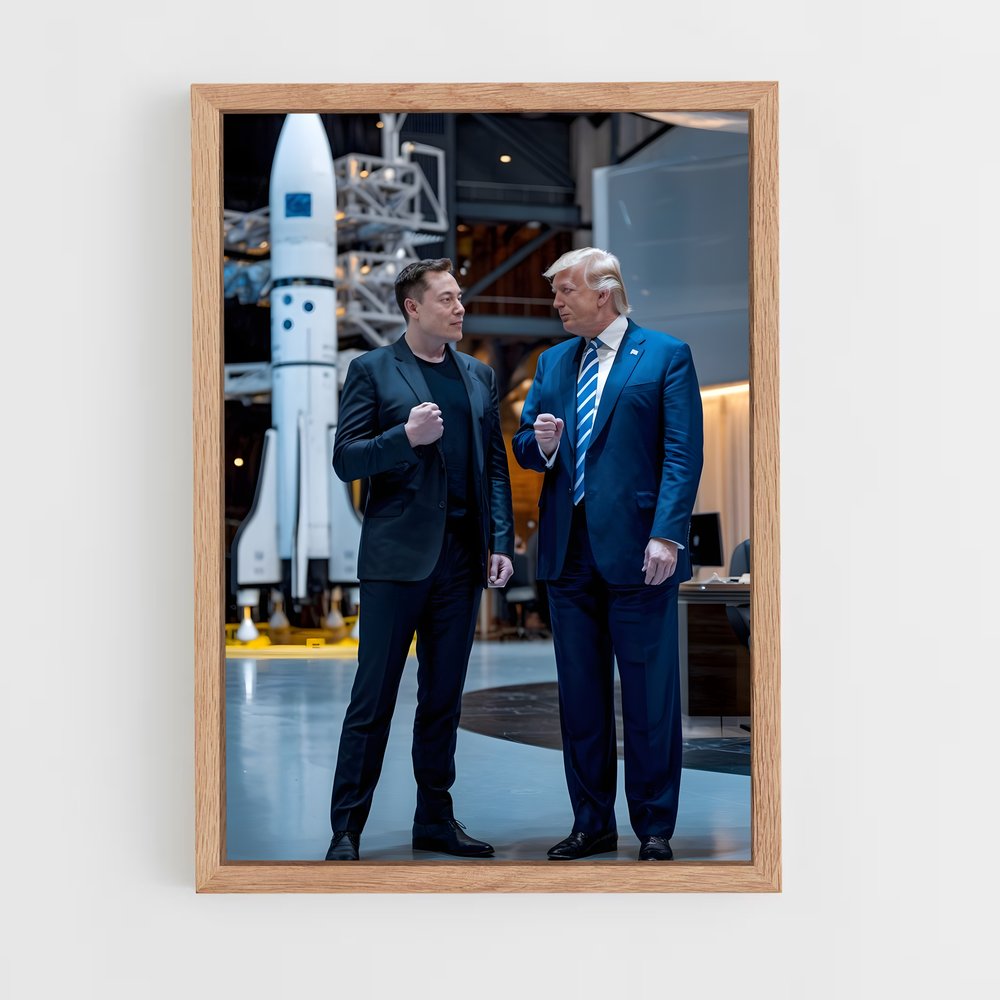 elon-musk-4 cadre Bois clair