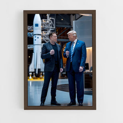 elon-musk-4 cadre Bois foncé