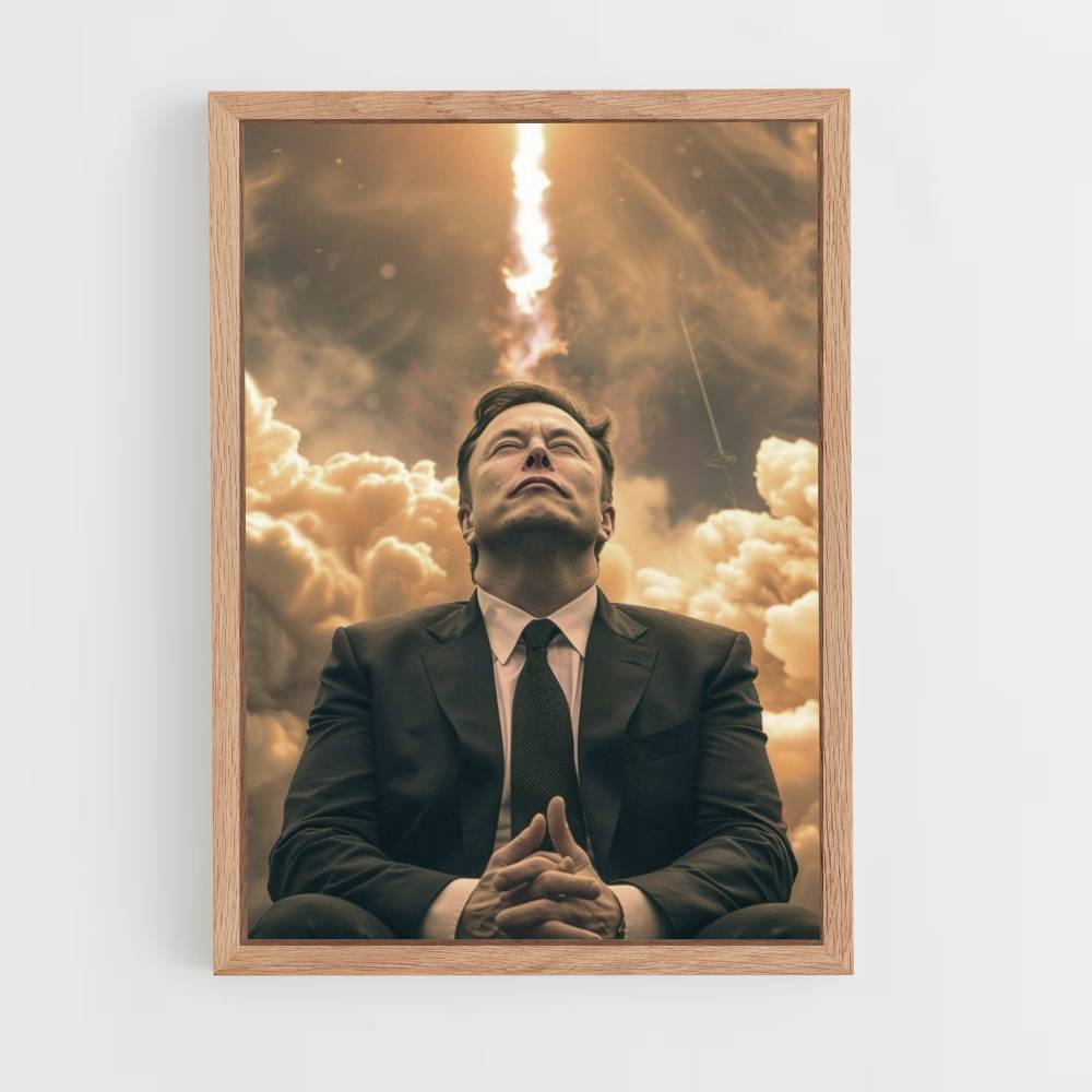 Poster Elon Musk Rocket