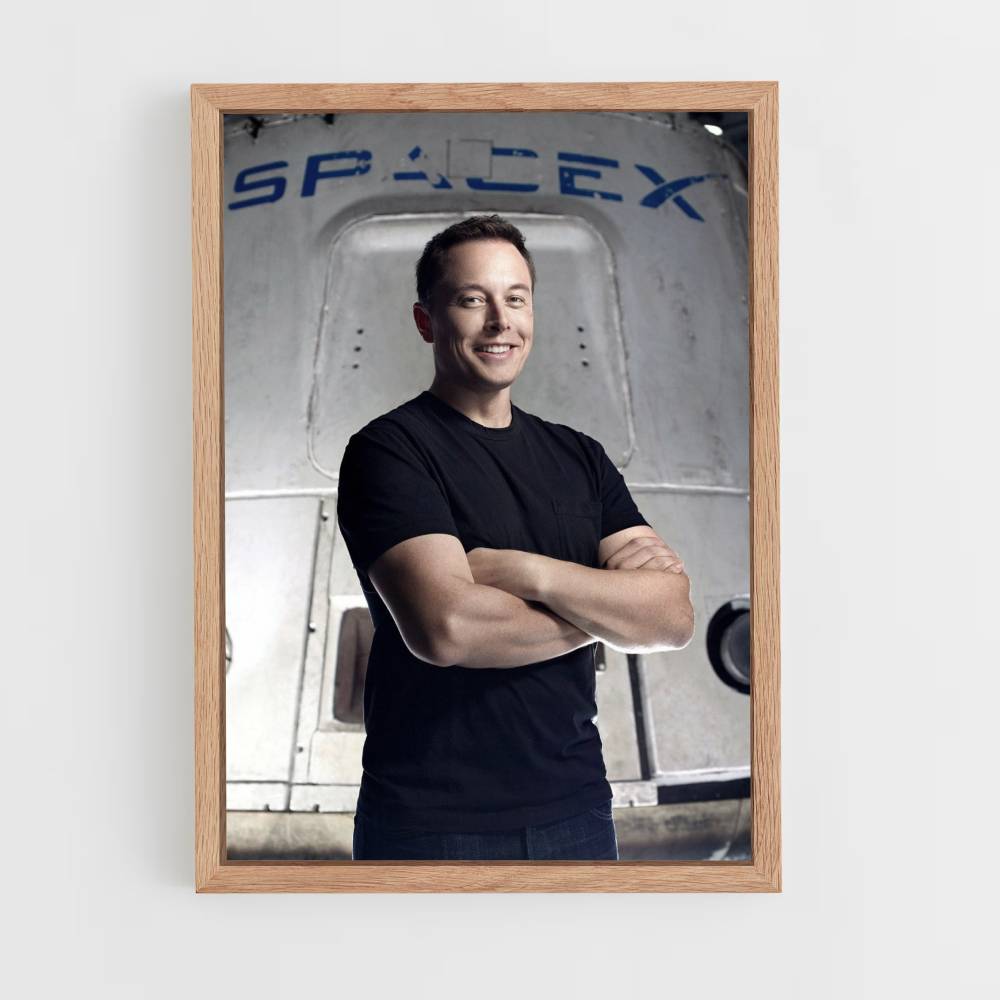 Poster Space X Elon Musk