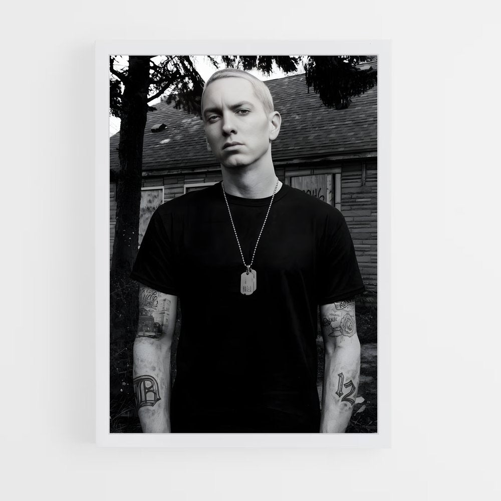 eminem-11 cadre Blanc