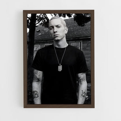 eminem-11 cadre Bois foncé