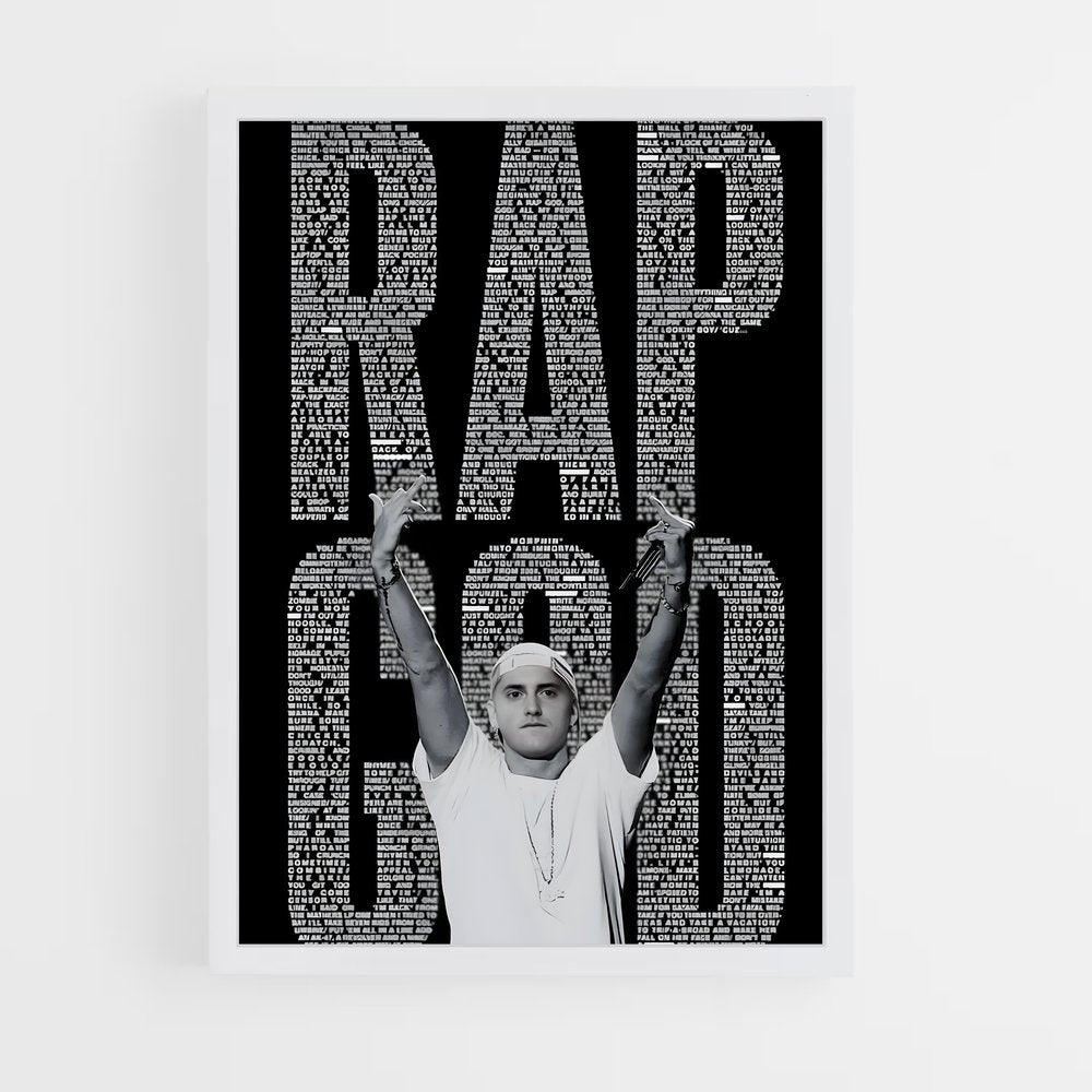 eminem-16 cadre Blanc
