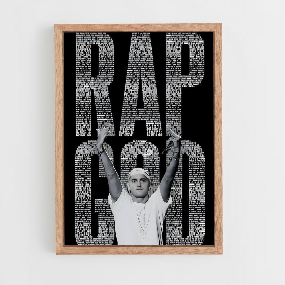 eminem-16 cadre Bois clair