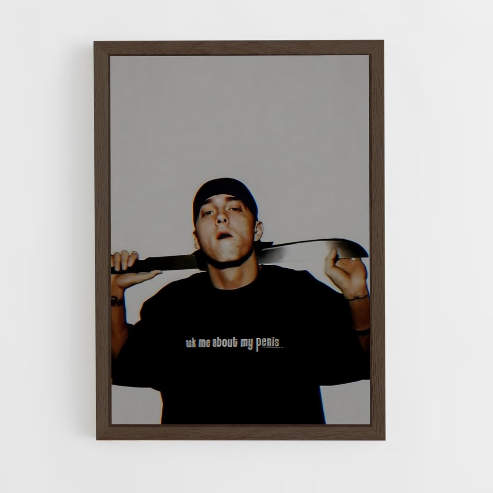 eminem-2 cadre Bois foncé