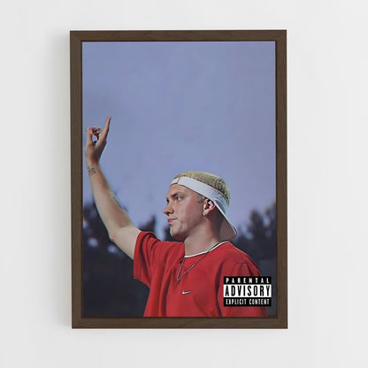 eminem-4 cadre Bois foncé