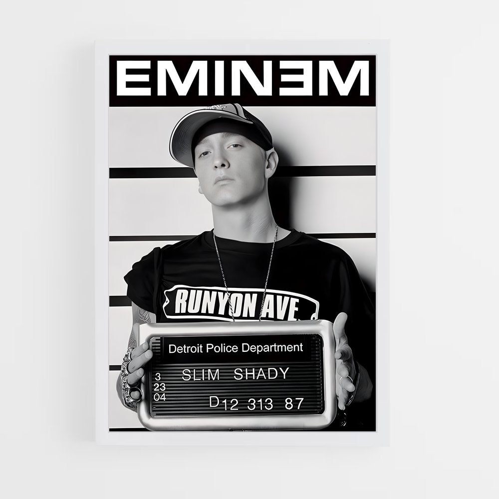 eminem-5 cadre Blanc