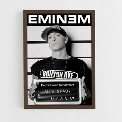 eminem-5 cadre Bois foncé