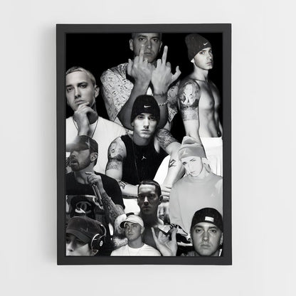 eminem-8 cadre Noir